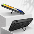 Miniatyrbillede 4 af 5: Etui til Samsung Galaxy A03 Hybrid Stødsikker Support Ring Video Support sort Svart
