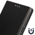 Pikkukuva 4 / 5: Kotelo iPhone 15 Plus -puhelimelle - AVIZAR - Carbon Effect - Lompakko - Videotuki - Musta Svart