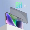Pikkukuva 4 / 5: Suojakalvo - AVIZAR - iPhone 14 - 9H karkaistu lasi - Anti-spy - Anti-trace Svart