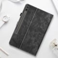 Miniatyrbild 4 av 5: Fodral - Samsung - Galaxy Tab S9 Plus/S9 FE Plus - Svart - Ekologisk läder - Videostöd Svart