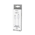 Pikkukuva 4 / 4: Micro-USB kaapeli USB-A 2,4A lataus ja synkronointi POP-kokoelma 1,5m Jaym Valkoinen Vit