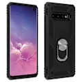 Pikkukuva 1 / 4: Kuori - ILMOITA - Galaxy S10 - Kaksoismateriaalit - Iskunkestävä - Muunneltava videotuki Svart