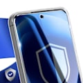 Pikkukuva 3 / 6: Samsung Galaxy S24 FE:n Silikoni Kuori, jossa On Iskunkestävä 3mk Lasi, Läpinäkyvä Transparent