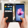 Miniatyrbillede 3 af 4: Huawei Etui - P Smart - Folio Læder Cover - Video Støtte - Sort - Fuld Beskyttelse Svart