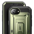 Miniatyrbillede 4 af 5: Coque integreret til iPhone 16e stødabsorberende med kickstand støtte Supcase grøn Grön