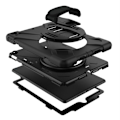 Miniatyrbillede 4 af 6: Coque til iPad Air 11 2024 / iPad Pro 11 2018 Forstærket 3M Stand med Rem Eiger Sort Svart
