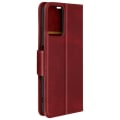 Miniatyrbillede 1 af 6: Taske til Motorola Moto G34 - AVIZAR - Flip Wallet Support håndledsrem - Rød - Syntetisk - Flap Röd