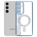Miniatyrbillede 2 af 6: Coque Diamant til Samsung Galaxy S24 FE MagSafe Contour Strass Blå Lys Blå