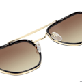 Miniatyrbillede 4 af 5: Aviator Solbriller CV3087 Gradient Linser UV400 Guld Gul
