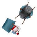 Miniatyrbillede 2 af 5: Tote Håndtaske - GALLANTRY - La Balade - Størrelse L - Grøn - Syntetisk - Lynlås lukning Grön