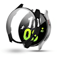 Miniatyrbillede 4 af 4: AVIZAR Fuld beskyttelse til Samsung Galaxy Watch 5, 44 mm - Sort - Polycarbonat-etui og hærdet glas Svart
