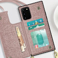 Miniatyrbild 3 av 4: AVIZAR Skyddsfodral till Samsung Galaxy S20 - Rose Gold - Multifunktion med snodd Rose guld