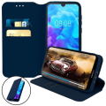 Miniatyrbillede 2 af 4: Housse - AVIZAR - Huawei Y5 2019 - Wallet Cover - Øko-læder - Video Støtte Midnattsblå