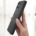 Miniatyrbillede 3 af 5: Siliconeblød mat sort taske til Motorola Moto G75 Svart