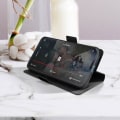 Pikkukuva 3 / 5: AVIZAR kotelo Xiaomi Redmi Note 12 5G:lle - Musta - Double Magnetic Tab - Videotukitoiminto Svart