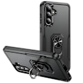 Miniatyrbillede 1 af 5: Stødabsorberende cover til Samsung Galaxy A56 med ring-standsort sort Svart