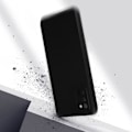 Pikkukuva 3 / 4: Samsung Galaxy A03s kotelo - AVIZAR - Musta kova takaosa - Läpinäkyvä pehmeä etuosa - 360° suoja