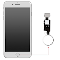 Miniatyrbild 4 av 4: Hemknapp för iPhone SE 2020 - AVIZAR - Silver - Huvudstartknapp - Skal - Snygg estetik Grå
