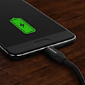 Pikkukuva 2 / 2: USB Type-C - Akashi - 1m - Nopea lataus - Tiedonsiirto - Kestävä nailon Svart