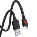 Pikkukuva 1 / 4: Crosscallin virallinen USB–USB-C-kaapeli, musta 1,2 m