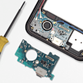 Pikkukuva 4 / 4: USB-C-latausliitin Samsung Galaxy Xcover 7:lle Micro Samsung Blackilla Svart
