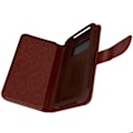 Miniatyrbillede 1 af 6: Smartphone-etui 4,3 til 4,7'' Portemonnaie Multirum med glidende kamera brun kastanj