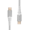 Miniatyrbillede 2 af 5: USB-C til USB-C Kevlar Hurtigopladning Swissten Hvid Vit