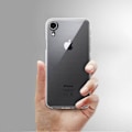 Pikkukuva 4 / 4: Kotelo ja suojakalvo - Apple - iPhone XR - Läpinäkyvä silikoni - Karkaistu lasi - Pehmeä transparent