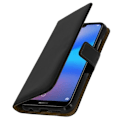 Miniatyrbillede 2 af 4: Huawei P20 Lite etui Lædercover pung flip silikone etui sort svart
