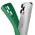 Miniatyrbild 4 av 5: Silicone-skal för iPhone 16 Pro Max Smooth med skyddad kamerablock Grön Grön