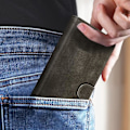 Miniatyrbild 4 av 6: Fodral till Samsung Galaxy Xcover 7 - AVIZAR - Videosupportplånbok - Svart - Magnetisk flik Svart