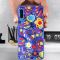Pikkukuva 3 / 4: Suojakuori - HUAWEI - P30 Lite - Moniväriset Kukat - Kovakotelo - Naarmunsuojava ja Iskunkestävä Lila