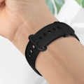 Miniatyrbillede 3 af 5: AVIZAR armbånd til Xiaomi Redmi Watch 2 Lite i sort silikone med hævede kanter og justerbar rem Svart
