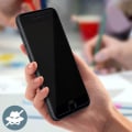 Miniatyrbillede 3 af 4: Film iPhone SE 2020 / 8 / 7 Økologisk Glas Anti-spion Force Glas Hvid