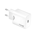 Miniatyrbild 2 av 5: USB-C Laddare 45W - LINQ - Power Delivery 3.0 - Snabbladdning - Överspänningsskydd - Kompakt Design Vit