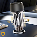 Miniatyrbillede 4 af 5: Lighteroplader 48W USB-C + USB Hurtigopladning LED indikator Inkax Transparent Transparent