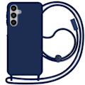 Miniatyrbild 1 av 5: Coque Cordon Semi Rigid Soft touch för Samsung Galaxy A16 Blå Blå