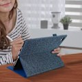 Miniatyrbild 3 av 4: Häftet - Mode - iPad Air / iPad 9.7 - Ekoskinn - Korthållare - Ställfunktion Blå