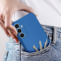 Miniatyrbillede 4 af 6: Taske til Samsung Galaxy S23 FE - AVIZAR - Halvstiv Soft-touch Fast Cover - Blå Blå