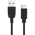 Pikkukuva 1 / 4: USB-USB Type C -kaapeli - AVIZAR - Pikalataus 2.0 - 1.2m - Musta - Nopea synkronointi Svart