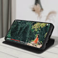Miniatyrbild 4 av 5: Samsung Galaxy A13 5G Fodral - AVIZAR - Korthållare Flip - Videostödfunktion - Svart Svart