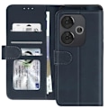 Pikkukuva 2 / 5: Kotelo Xiaomi Poco F6 - AVIZAR - Käännettävä lompakkoteline Vintage Style Midnight Blue Blå