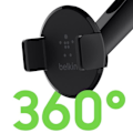 Pikkukuva 4 / 5: Autoteline - BELKIN - Imukuppi - 360° kääntyvä - Yleiskäyttöinen - Integroitu kaapelisäilytys Svart