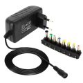 Miniatyrbillede 2 af 4: 150W universal netoplader med 8 spidser 12 til 24V T-128P LinQ Sort