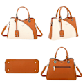 Miniatyrbillede 4 af 6: Elegant Taske til Kvinder med Grained Effekt Gallantry Beige Beige