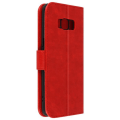 Miniatyrbillede 2 af 5: Cover - AVIZAR - Samsung Galaxy S8 - Rød - Video Support Funktion - Chesterfield Folio Cover Röd