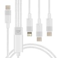 Miniatyrbild 1 av 5: USB-C till Lightning-kabel - LINQ - 1,2 m - 60W snabbladdning - USB-C och Lightning-kompatibel Vit