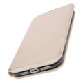Miniatyrbillede 2 af 5: iPhone 16 Pro Etui Klap Lommebok og Videostativ Guld Gul