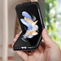Miniatyrbillede 4 af 5: Etui - AVIZAR - Samsung Galaxy Z Flip 4 - Magnetisk fane - Sort Svart