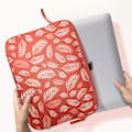 Miniatyrbillede 4 af 5: Pochette til MacBook Pro 14 Tropisk mønster ²Life MW Rød Röd